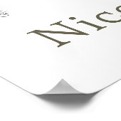 Schattigee winter Polar Beren Baby shower Poster (Hoek)