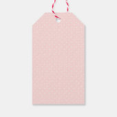 Schattigee winter Roze sneeuwvlok babyshower gunst Cadeaulabel (Achterkant)