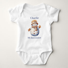 Schattigee Winter Snowman Kerst T-shirt