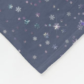 Schattigee winter thema pastel kleur hert aangepas fleece deken (Hoek)