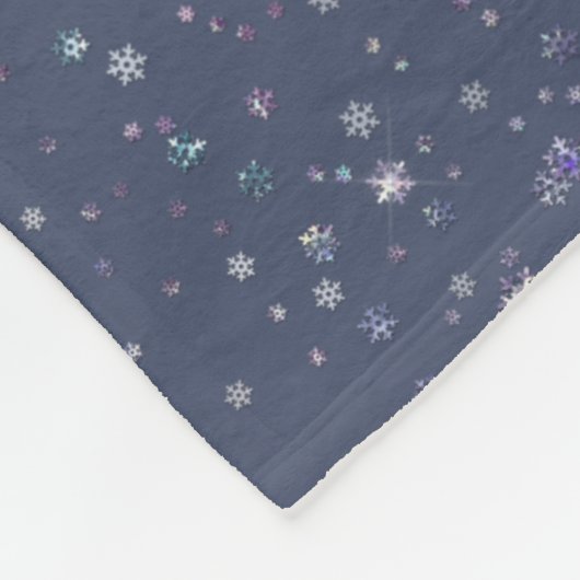 Schattigee winter thema pastel kleur hert aangepas fleece deken (Hoek)