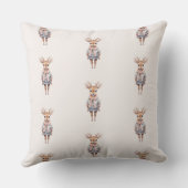 Schattigee winter thema pastel kleur hert aangepas kussen (Achterkant)