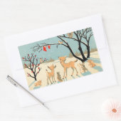 Schattigee Winter Vrienden Stickers (Envelop)