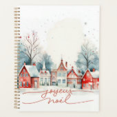 Schattigee Winter Woodland Waterverf Kerst Planner (Voorkant)