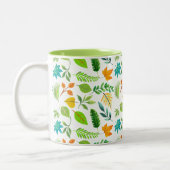 Schattigee winterbladeren | Herfst Herfst Planter Tweekleurige Koffiemok (Links)