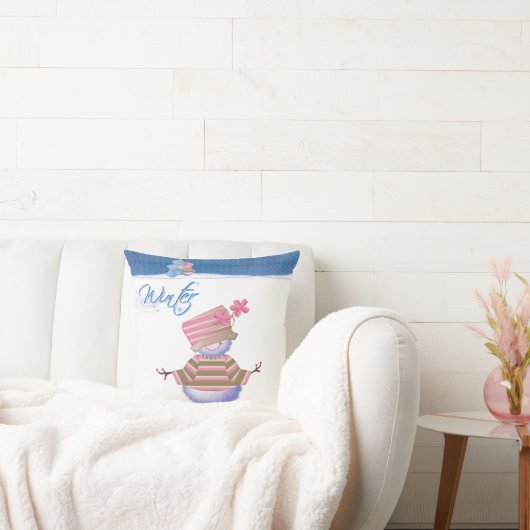 Schattigee winterblues kussen (Bank)