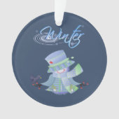 Schattigee winterblues ornament (voorkant)