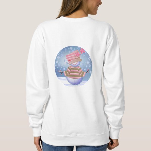 Schattigee winterblues trui (Achterkant)