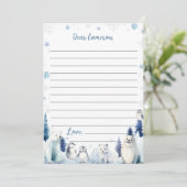 Schattigee winterdieren Verjaardag Capsule Kaart (Staand voorkant)