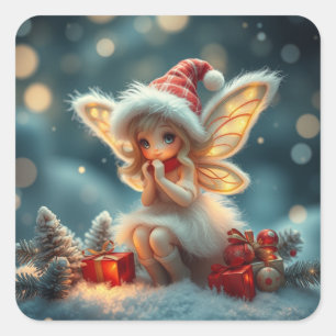 Schattigee winterfee Stickers