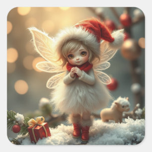Schattigee winterfee Stickers