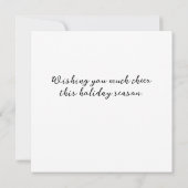 Schattigee winterfotografie van White Arctic Fox Bedankkaart (Achterkant)