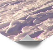 Schattigee winterfotografie van White Arctic Fox Poster (Hoek)