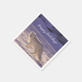 Schattigee winterfotografie van White Arctic Fox Servet (Hoek)