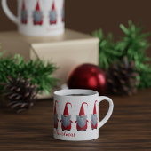 Schattigee wintergnoom voor de kerst Espresso Cup Espresso Kop