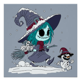 Schattigee winterheks perfect poster