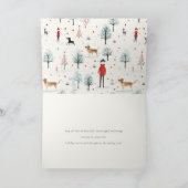 Schattigee winterhonden trui Furry & Bright Christ Feestdagen Kaart (Binnen)