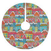 Schattigee winterhuizen kerstboom rok (Voorkant)