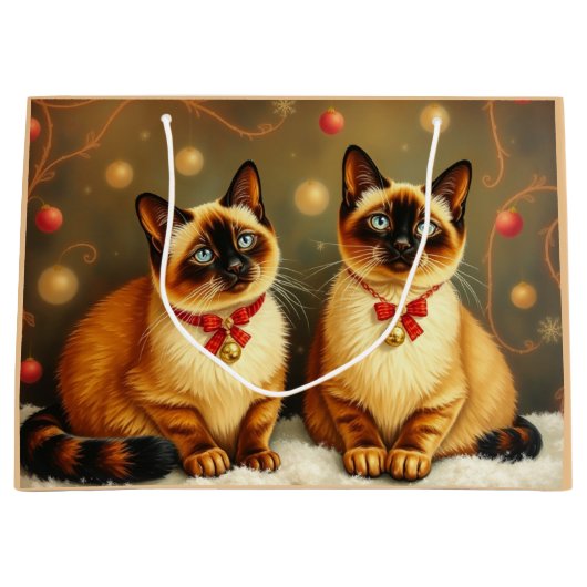 Schattigee winterkatten groot cadeauzakje (Voorkant)