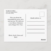 Schattigee winterkatten kerstvakantie briefkaart (Achterkant)