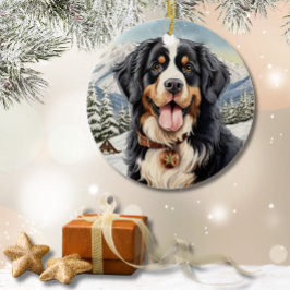 Schattigee winterkerst Berner Berg Keramisch Ornament