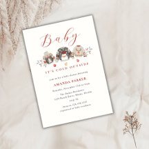 Schattigee winterkleding Kerst Baby shower