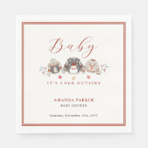 Schattigee winterkleding Kerst Baby shower