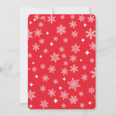 Schattigee winterkoekjes en cacao kerstfeest kaart (Achterkant)