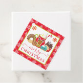 Schattigee winterkoekjes en cacaokerst bedankjes labels (In situ)