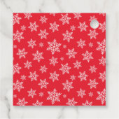 Schattigee winterkoekjes en cacaokerst bedankjes labels (Achterkant)