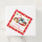 Schattigee winterkoekjes en cacaokerst bedankjes labels (In situ)