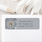 Schattigee wintermuis met bessen etiket (Insitu)