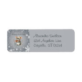 Schattigee wintermuis met bessen etiket (Voorkant)