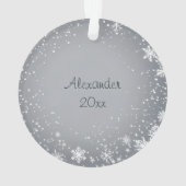 Schattigee wintermuis met bessen ornament (achterkant)