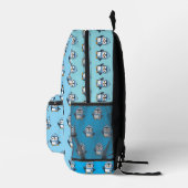 Schattigee Wintern Pattern Penguin Rugzak (Rechts)