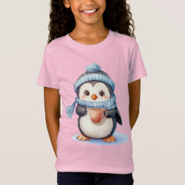 Schattigee winterpinguïn Kinder T-shirt – Holiday