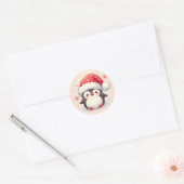 Schattigee winterpinguïn Sticker (Envelop)