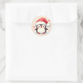 Schattigee winterpinguïn Sticker