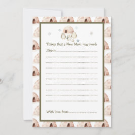 Schattigee winterpinguïns Baby shower Kaart