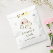 Schattigee winterpinguïns verjaardagsfeestje bedankzakje (Gezegeld)