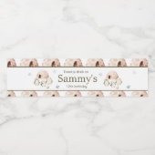 Schattigee winterpinguïns verjaardagsfeestje waterfles etiket (Enkel label)