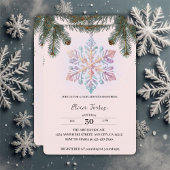 Schattigee wintersneeuwvlokken Schattige Baby show Kaart