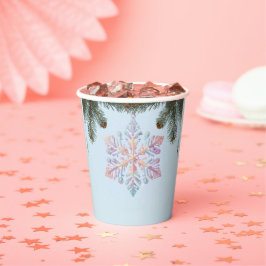 Schattigee wintersneeuwvlokken Schattige Baby show Papieren Bekers