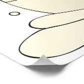 Schattigee wintersneeuwvrouw met lantaarn poster (Hoek)