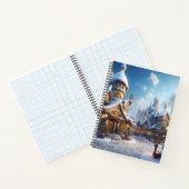 Schattigee winterstad notitieboek (Binnen)