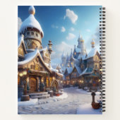 Schattigee winterstad notitieboek (Achterkant)