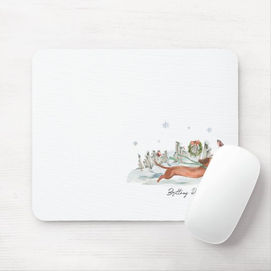 Schattigee winterteckel | Monogram Muismat (Met muis)