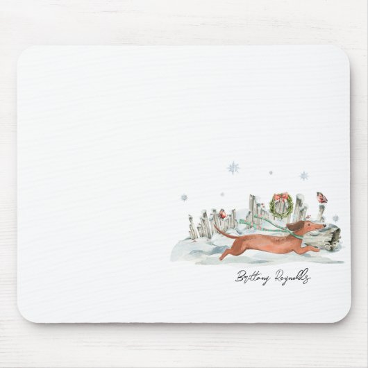 Schattigee winterteckel | Monogram Muismat (Voorkant)