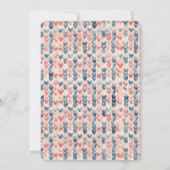 Schattigee wintertrui Nordic Waterverf Baby shower Kaart (Achterkant)