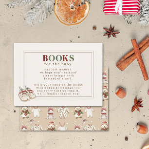 Schattigee wintervakantie Baby shower Boek Aanvraa Informatiekaartje